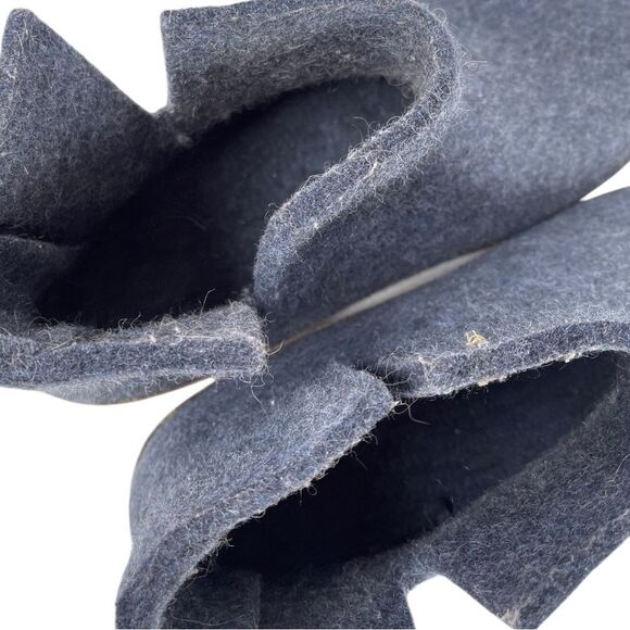 Glerups men’s size 47-13 blue denim 100% felted thick wool slipper boots - Picture 6 of 9